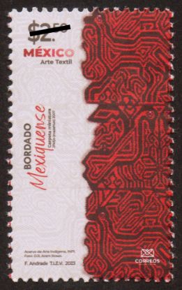 Imagen de Timbre postal: México Arte Textil, Bordado Mexiquense