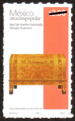 Imagen de Timbre postal: México Creación Popular Baúl de Madera Laqueada