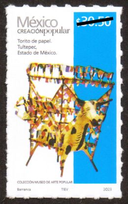 Imagen de Timbre postal: México Creación Popular Torito de Papel