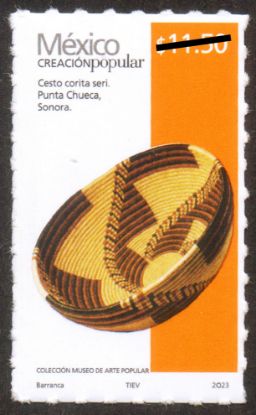 Imagen de Timbre postal: México Creación Popular Cesto Corita Seri