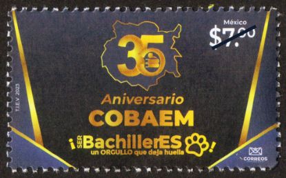 Imagen de Timbre postal: 35 Aniversario del Colegio de Bachilleres del Estado de Morelos