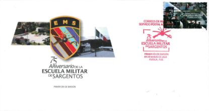 Imagen de Timbre postal: 75 Aniversario de la Escuela Militar de Sargentos