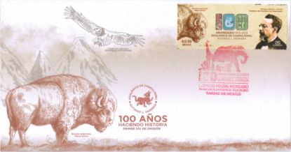 Imagen de Timbre postal: 100 Años del Zoológico de Chapultepec, Alfonso L. Herrera