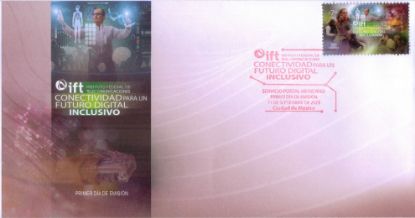 Imagen de Timbre postal: IFT, Conectividad para un futuro digital inclusivo