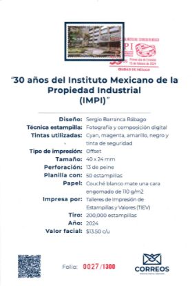 Imagen de 30 Años del Instituto Mexicano de la Propiedad Industrial (IMPI)