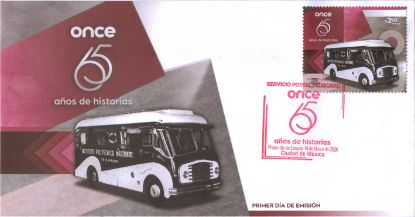 Imagen de Timbre postal: Once. 65 años de historias
