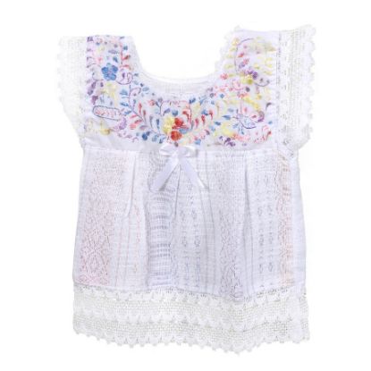 Imagen de Vestido bordado Mitla para niña