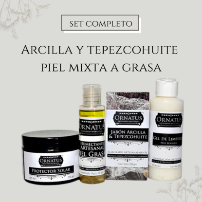 Imagen de Set con Arcilla y tepezcohuite (piel mixta a grasa)