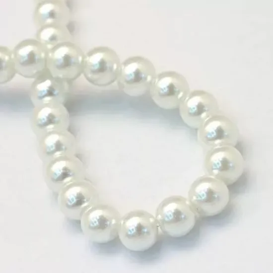 Imagen de 10 Tiras De Perla De Cristal Satinado De 6mm.