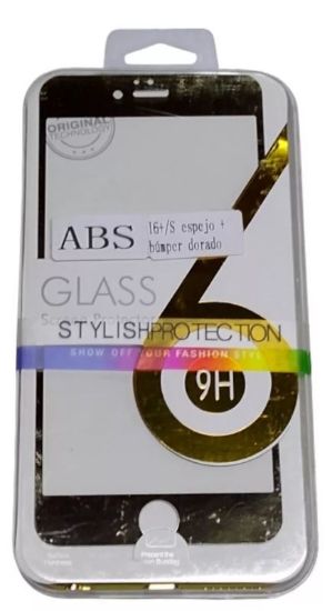 Imagen de 100 Bumper Y Tapa Espejo + Mica Cristal P/ iPhone 4,5,6 Y 6+