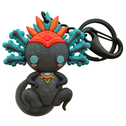 Imagen de Llavero 3D By Mexico Ajolote Iztli  Glitter