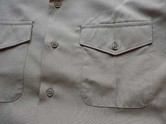 Imagen de Camisa Tipo Militar Talla L (16.5) Hombre Café Original