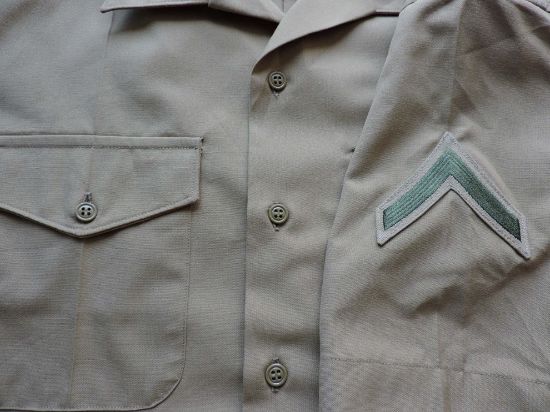 Imagen de Camisa Tipo Militar Talla L (16.5) Hombre Café Original
