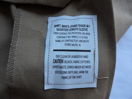 Imagen de Camisa Tipo Militar Talla L (16.5) Hombre Café Original