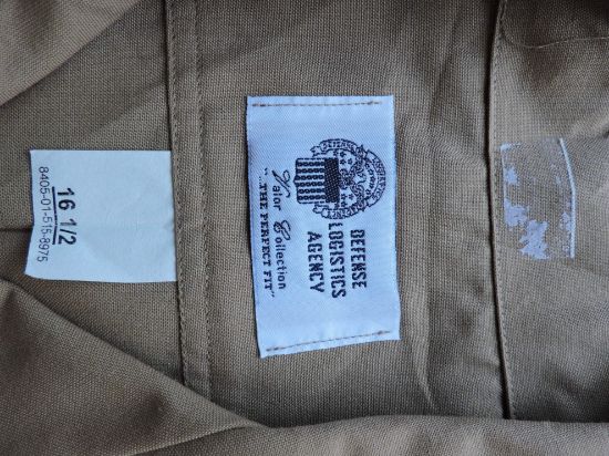 Imagen de Camisa Tipo Militar Talla L (16.5) Hombre Café Original