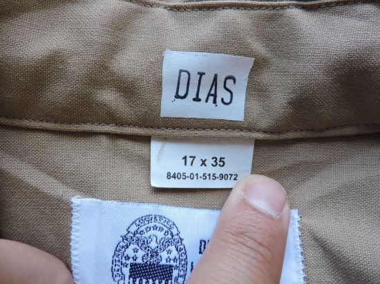 Imagen de Camisa Tipo Militar Talla 17.5 - 35 Hombre Café Original