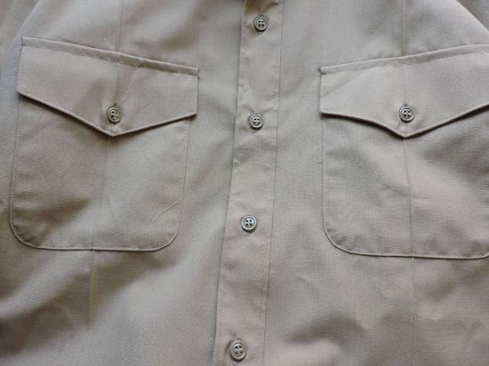 Imagen de Camisa Tipo Militar Talla 17.5 - 35 Hombre Café Original