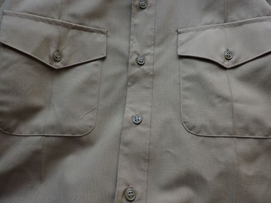 Imagen de Camisa Tipo Militar Talla 17.5 - 35 Hombre Café Original