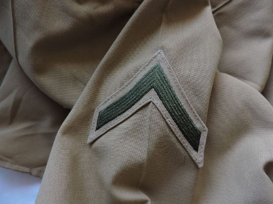 Imagen de Camisa Tipo Militar Talla 17.5 - 35 Hombre Café Original
