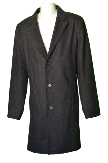 Imagen de Remate Abrigo Egara Talla 40l Hombre Original Gris Oscuro