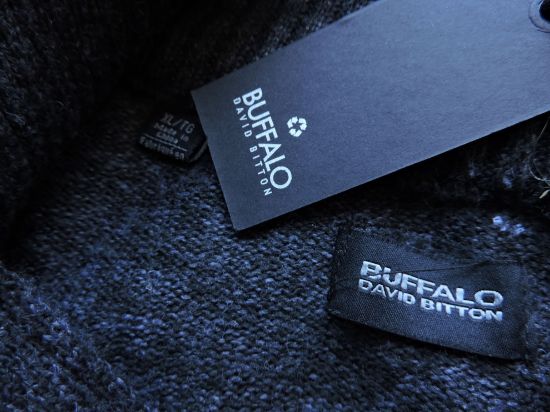 Imagen de Suéter Buffalo David Bitton Talla Xl Hombre Original Negro N