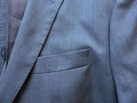 Imagen de Saco Perry Ellis Talla 42r Hombre Original Gris Claro