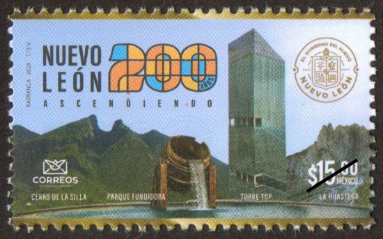 Imagen de Timbre postal: 200 Aniversario de la Declaratoria de Nuevo León, como Estado libre y soberano