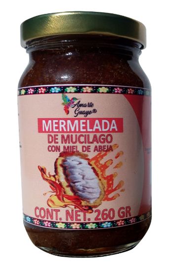 Imagen de AMARTE GUAYO MERMELADA DE MUCILAGO DE CACAO CON MIEL DE ABEJA 260GR
