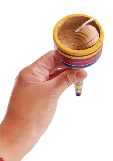 Imagen de 1 BALERO COPA DE MADERA - JUGUETE ARTESANAL MEXICANO