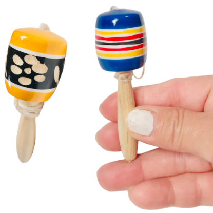 Imagen de 12 Piezas  Mini Baleros De Madera Juguete Típico Artesanal