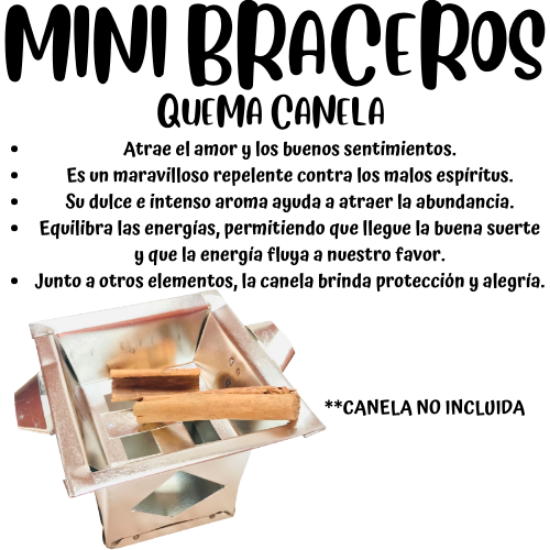 Imagen de Bracero Incensario Mini De Aluminio - Bracero Para Incienso