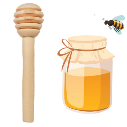 Imagen de 25 Palitas Mieleras De Madera - Cucharas Mieleras Artesanal