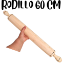 Imagen de Rodillo De Madera - Extra Largo - 60 Cm De Largo