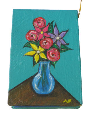 Imagen de Pintura original plasmada en una libreta artesanal