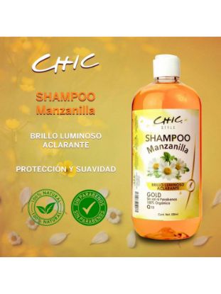 Imagen de Shampoo Aclarante de Manzanilla Sin Sal ni Parabenos 100% Orgánico 500ml