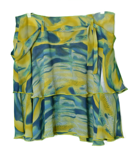 Imagen de Falda De Mujer Zobeida Talla 13 Mujer Original Nueva Azul Amarillo