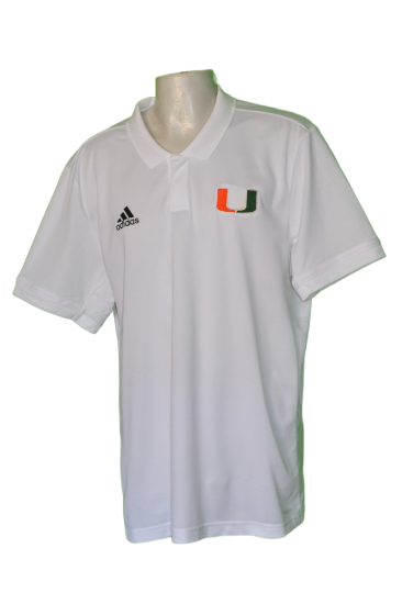 Imagen de Playera Polo adidas Talla Xl Hombre Ncaa Blanco Hurricanes U