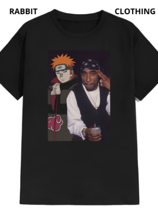 Imagen de Playera manga corta 100% algodón diseño estampado "Pck naruto" 