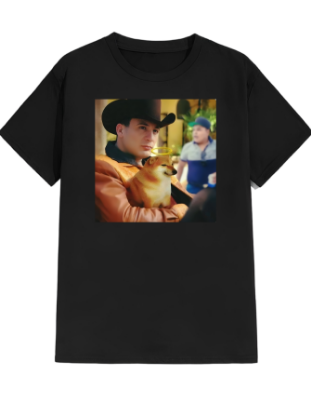 Imagen de Playera manga corta 100% algodón diseño estampado "Valentin Elizal"