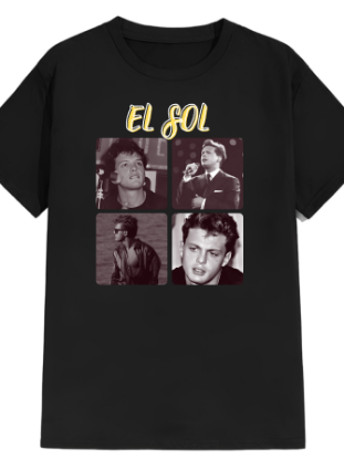 Imagen de Playera manga corta 100% algodón diseño estampado "El sol"