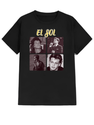 Imagen de Playera manga corta 100% algodón diseño estampado "El sol"
