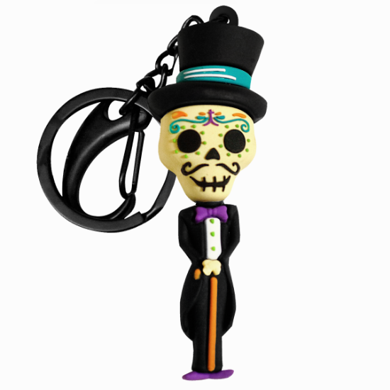Imagen de By Mexico Llavero 3D Dúo  Catrines Florencio y Felisa  