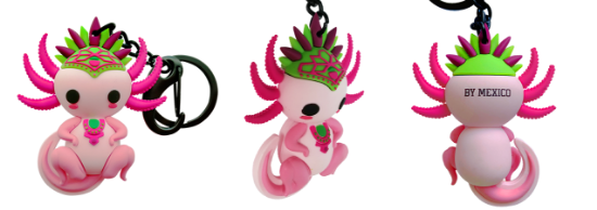 Imagen de By Mexico Llavero 3D Dúo  Ajolotes Yul e Iztli 