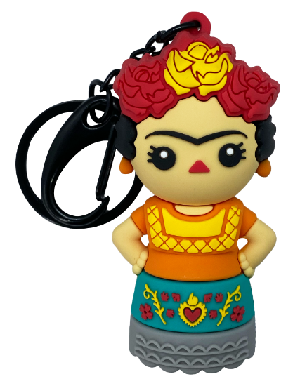 Imagen de By Mexico Llavero 3D Dúo Muñecas Carmen Chu y Juanita 