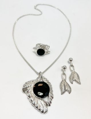 Imagen de Juego de 3 piezas de ojo de obsidiana.