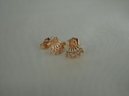 Imagen de Arete atrapasueños hecha de chapa de oro