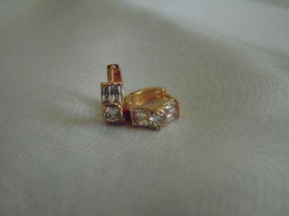 Imagen de Huggie Moño hecha de chapa de oro