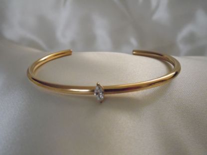 Imagen de Pulsera Oval con Zirconia hecha de Acero Inoxidable