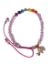 Imagen de Pulsera Lila Con Elefante Y 7 Chakras - Abrecaminos