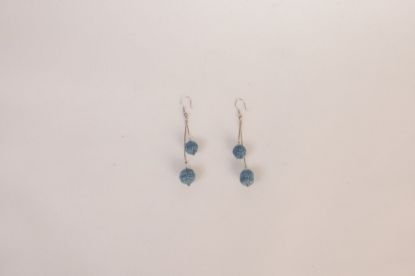 Imagen de Par de aretes añil